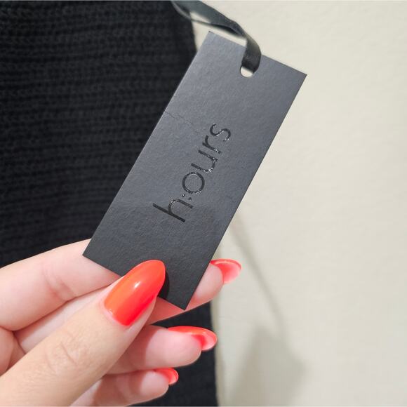 NWT h:ours Paeton Crochet Mini Skirt in Black - Picture 6 of 8